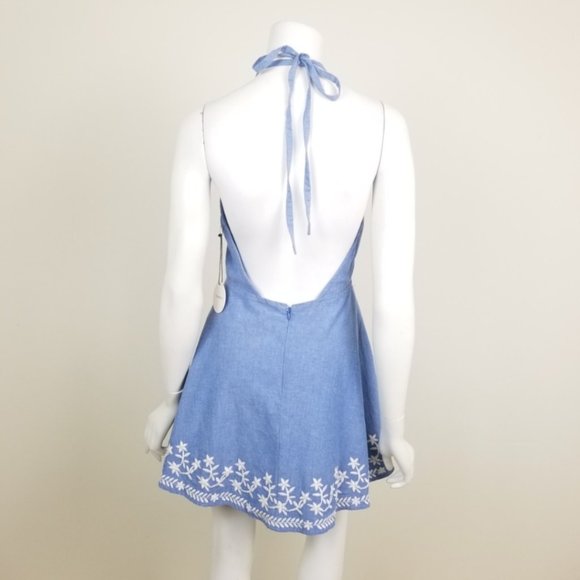 Tularosa Otto Embroidered Chambray Mini Dress - Picture 5 of 9